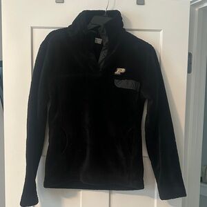 Purdue Black Fleece Pullover with Logo